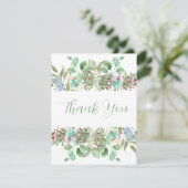 Waterverf Botanical Floral Wenskaart Kaart (Staand voorkant)