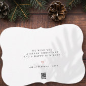 Waterverf Botanical Holly Berry Foliage kerst Feestdagenkaart