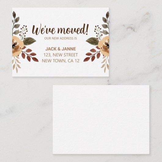 Waterverf Botanical We hebben de Kaart van de aank Notitiekaartje (Voorkant / Achterkant)