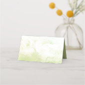 Waterverf Botanicals Green Leaves Pink Flowers | Plaatskaartje (Achterkant)