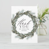 Waterverf botanisch baby shower bedankt (Staand voorkant)