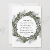 Waterverf botanisch baby shower bedankt (Achterkant)