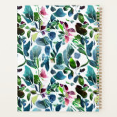 Waterverf botanisch bloemmotief persoonlijk planner (Achterkant)