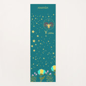 Waterverf botanisch bloemmotief Ram Yoga Mat (Voorkant)