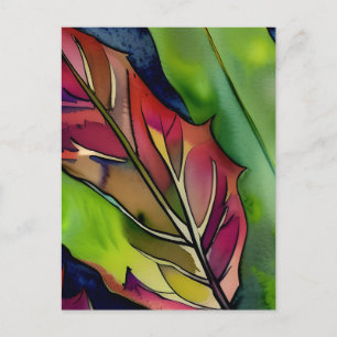 Waterverf botanisch Briefkaart