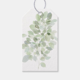 Waterverf Botanisch Cadeaulabel