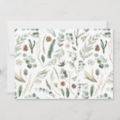 Waterverf botanisch elegant script, niet foto opsl save the date (Achterkant)