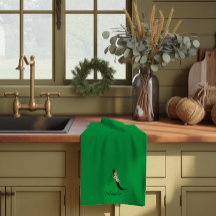 Waterverf botanisch groen initieel monogram