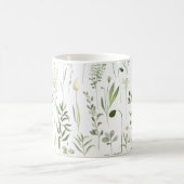 Waterverf Botanisch groen Patroon Koffiemok (Center)