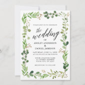 Waterverf Botanisch Lijst Eucalyptus Weddenschap Kaart (Voorkant)