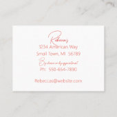 Waterverf Botanisch Lijst Visitekaartje (Achterkant)