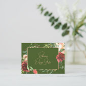 Waterverf Botanisch Lijst Visitekaartje (Staand voorkant)