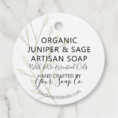 Waterverf Botanisch 🌿 Moderne zeep hang Labels (Voorkant)