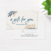 Waterverf botanisch olieveld Cadeaucertificaat Visitekaartje (Bureau)
