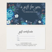 Waterverf botanisch olieveld Cadeaucertificaat Visitekaartje (Voorkant /achterkant)