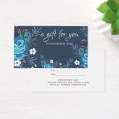 Waterverf botanisch olieveld Cadeaucertificaat Visitekaartje (Bureau)