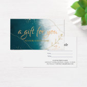 Waterverf botanisch olieveld Cadeaucertificaat Visitekaartje (Bureau)