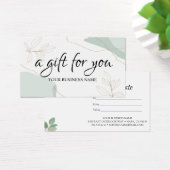 Waterverf botanisch olieveld Cadeaucertificaat Visitekaartje (Bureau)