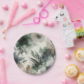 Waterverf Botanisch papier Borden Papieren Bordje (Feest)