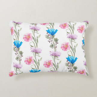 Waterverf botanisch patroon accent kussen
