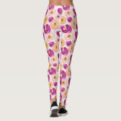 Waterverf Botanisch patroon Leggings (Achterkant)