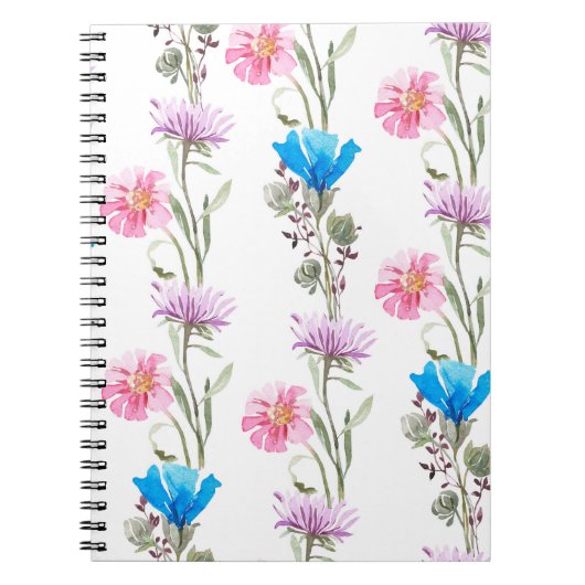 Waterverf botanisch patroon notitieboek (Voorkant)