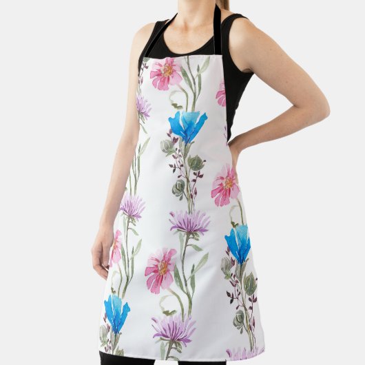 Waterverf botanisch patroon schort (Insitu)