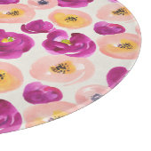 Waterverf Botanisch patroon Snijplank (Hoek)