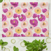 Waterverf Botanisch patroon Theedoek (Gevouwen)