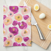 Waterverf Botanisch patroon Theedoek (Quarter Fold)