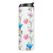 Waterverf botanisch patroon thermosbeker (Gedraaid links)