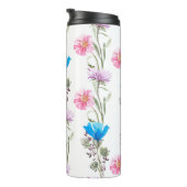 Waterverf botanisch patroon thermosbeker (Geroteerd rechts)