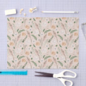 Waterverf Botanisch patroon Tissuepapier (Craft)