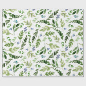 Waterverf Botanisch verpakkingspapier Cadeaupapier (Vlak)