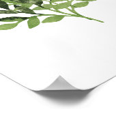 Waterverf Botanische afdruk Poster (Hoek)