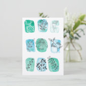 Waterverf - botanische algemene gebeurtenis (Staand voorkant)