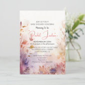 Waterverf Botanische Baby shower olie Schilderen Kaart (Staand voorkant)