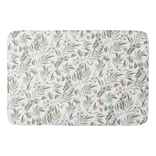 Waterverf Botanische Bath Mat (Voorkant)