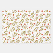 Waterverf Botanische bessen Vakantie Inpakpapier Vel (Voorkant)