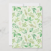 Waterverf Botanische Birthday-feestdagen (Achterkant)