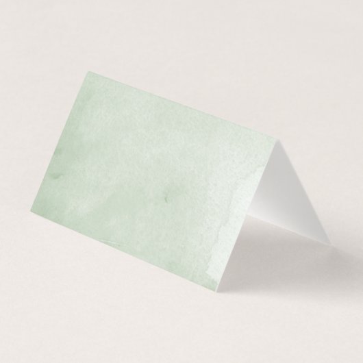 Waterverf Botanische bladeren Bruiloft Escort Zitp Kaart (Achterkant)