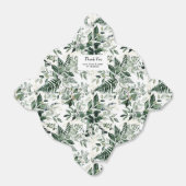 Waterverf botanische bladeren bruiloft gunst bedankdoosjes (Uitgevouwen)