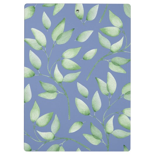  Waterverf Botanische bladeren met naam Klembord (Achterkant)