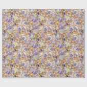 Waterverf botanische bloemblad Boho Cadeaupapier (Vlak)