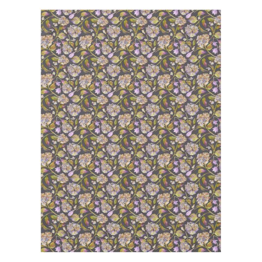 Waterverf botanische bloemblad Boho Tafelkleed (Voorkant)