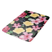 Waterverf Botanische bloemen Badmat (Gekanteld)