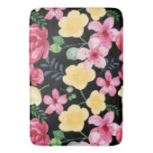  Waterverf Botanische bloemen Badmat (Voorkant Verticaal)