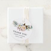 Waterverf Botanische Bloemen Bruiloft Dank u Bedankjes Labels (In situ)