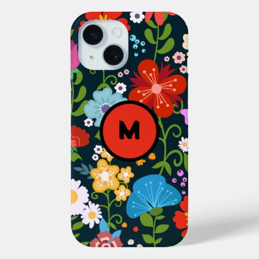 Waterverf botanische bloemen Case-Mate iPhone case (Achterkant)