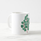 Waterverf botanische bloemen eucalyptus koffiemok (Voorkant links)